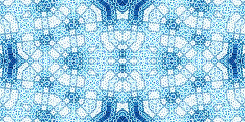 Seamless kaleidoscope pattern. The texture of the woven pattern. Endless pattern