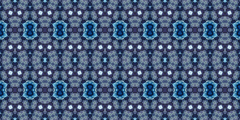 Seamless kaleidoscope pattern. The texture of the woven pattern. Endless pattern