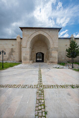 Mama Hatun Tomb and Caravanserai were built in Tercan in the 12th century. Erzincan, Türkiye.
