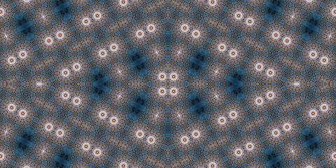 Seamless kaleidoscope pattern. The texture of the woven pattern. Endless pattern
