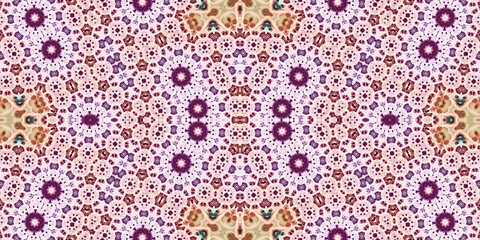 Seamless kaleidoscope pattern. The texture of the woven pattern. Endless pattern