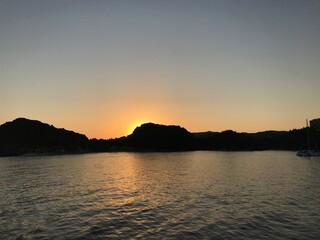 Naklejka premium Sea sunset 