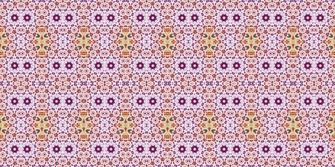 Seamless kaleidoscope pattern. The texture of the woven pattern. Endless pattern