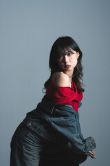 Naklejka premium クールな女性