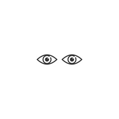 Eye icon isolated on transparent background