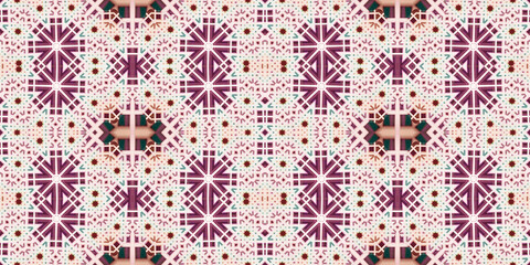 Seamless kaleidoscope pattern. The texture of the woven pattern. Endless pattern