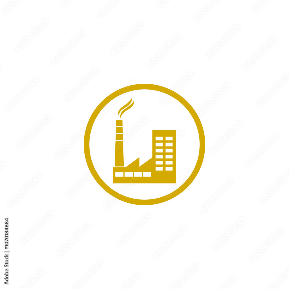 Poster factory icon isolated on transparent background