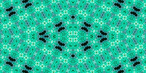 Seamless kaleidoscope pattern. The texture of the woven pattern. Endless pattern