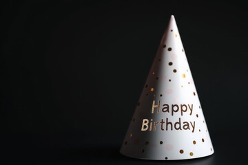 Fototapeta premium A white birthday hat 