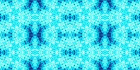 Seamless kaleidoscope pattern. The texture of the woven pattern. Endless pattern