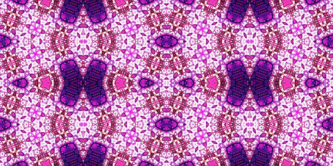 Seamless kaleidoscope pattern. The texture of the woven pattern. Endless pattern