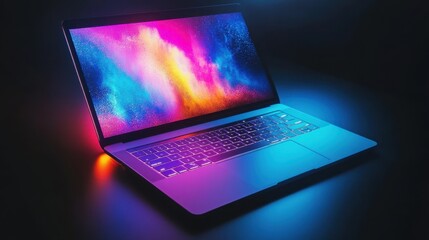 The Colorful Laptop Display