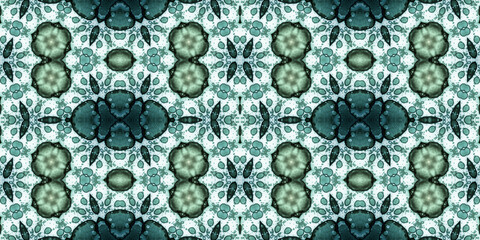 Seamless kaleidoscope pattern. The texture of the woven pattern. Endless pattern