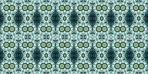 Seamless kaleidoscope pattern. The texture of the woven pattern. Endless pattern