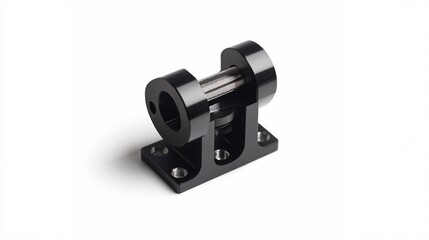 Intricate Industrial Component: Precision Engineering and Dark Metal Aesthetics