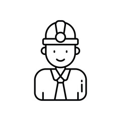 Engineer vector icon stock illustration