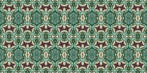 Seamless kaleidoscope pattern. The texture of the woven pattern. Endless pattern