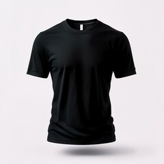 black t shirt isolated