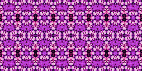 Seamless kaleidoscope pattern. The texture of the woven pattern. Endless pattern