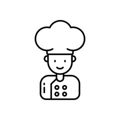 Chef vector icon stock illustration