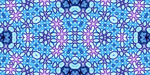 Seamless kaleidoscope pattern. The texture of the woven pattern. Endless pattern