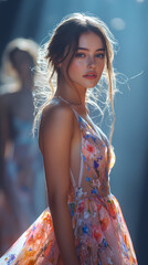 Models walk the runway finale wearing