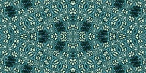 Seamless kaleidoscope pattern. The texture of the woven pattern. Endless pattern