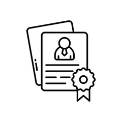 Experience  vector icon stock illustration