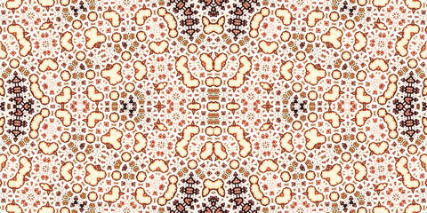 Seamless kaleidoscope pattern. The texture of the woven pattern. Endless pattern