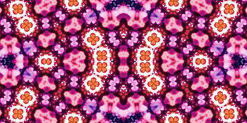 Seamless kaleidoscope pattern. The texture of the woven pattern. Endless pattern