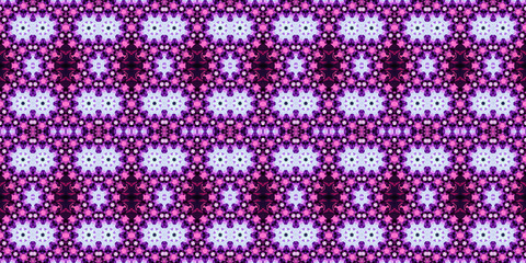 Seamless kaleidoscope pattern. The texture of the woven pattern. Endless pattern