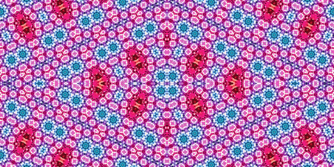 Seamless kaleidoscope pattern. The texture of the woven pattern. Endless pattern