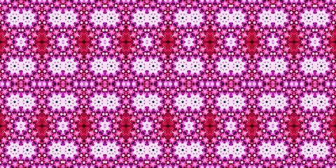 Seamless kaleidoscope pattern. The texture of the woven pattern. Endless pattern