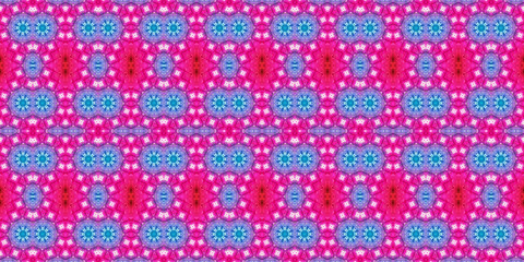Seamless kaleidoscope pattern. The texture of the woven pattern. Endless pattern