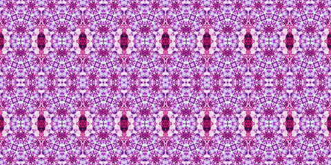 Seamless kaleidoscope pattern. The texture of the woven pattern. Endless pattern