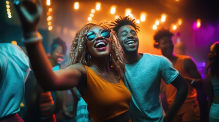 Obraz premium The Joyful Dance Party Moment