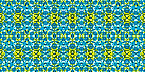 Seamless kaleidoscope pattern. The texture of the woven pattern. Endless pattern