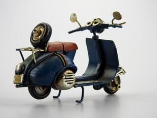 Oldtimer Motorroller scooter Roller Modell in blau