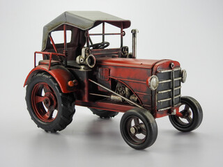 Oldtimer rotes Traktor Spielzeug Modell