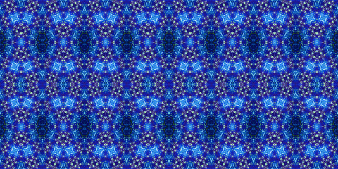 Seamless kaleidoscope pattern. The texture of the woven pattern. Endless pattern