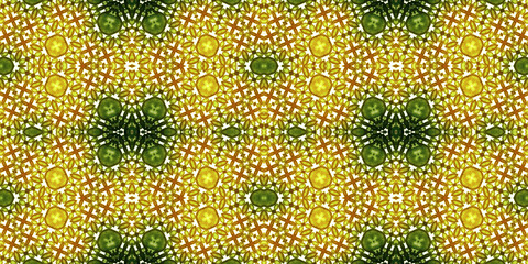 Seamless kaleidoscope pattern. The texture of the woven pattern. Endless pattern