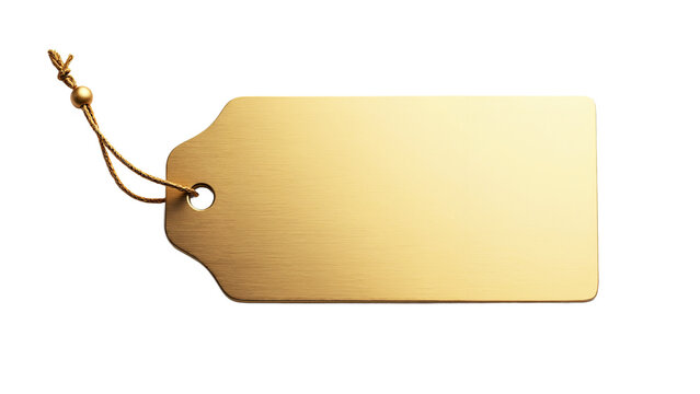 Elegant Gold Name Tag with String: Perfect for Luxury Events, High-End Branding, or Exclusive Product Labeling