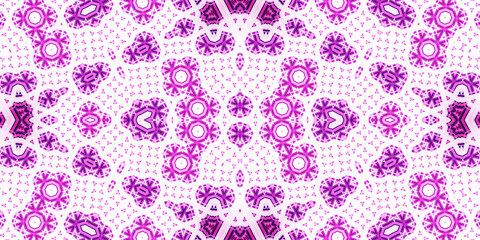 Seamless kaleidoscope pattern. The texture of the woven pattern. Endless pattern
