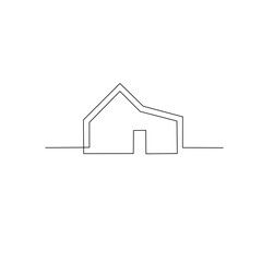 House one line drawing 