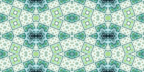 Obraz premium Seamless kaleidoscope pattern. The texture of the woven pattern. Endless pattern