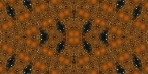Seamless kaleidoscope pattern. The texture of the woven pattern. Endless pattern