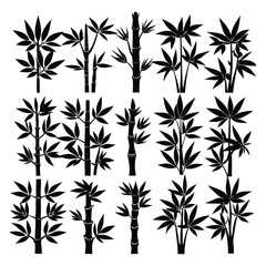 silhouette bamboo set