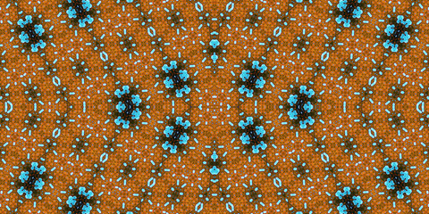 Seamless kaleidoscope pattern. The texture of the woven pattern. Endless pattern