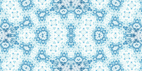 Seamless kaleidoscope pattern. The texture of the woven pattern. Endless pattern