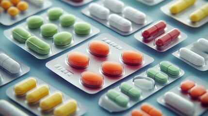 The Colorful Capsules and Tablets